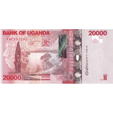 P53a Uganda - 20.000 Shillings Year 2010